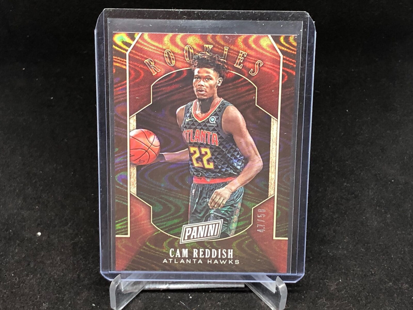 CAM REDDISH 2019-20 PANINI BLACK FRIDAY SWIRLORAMA RC #D 47/50