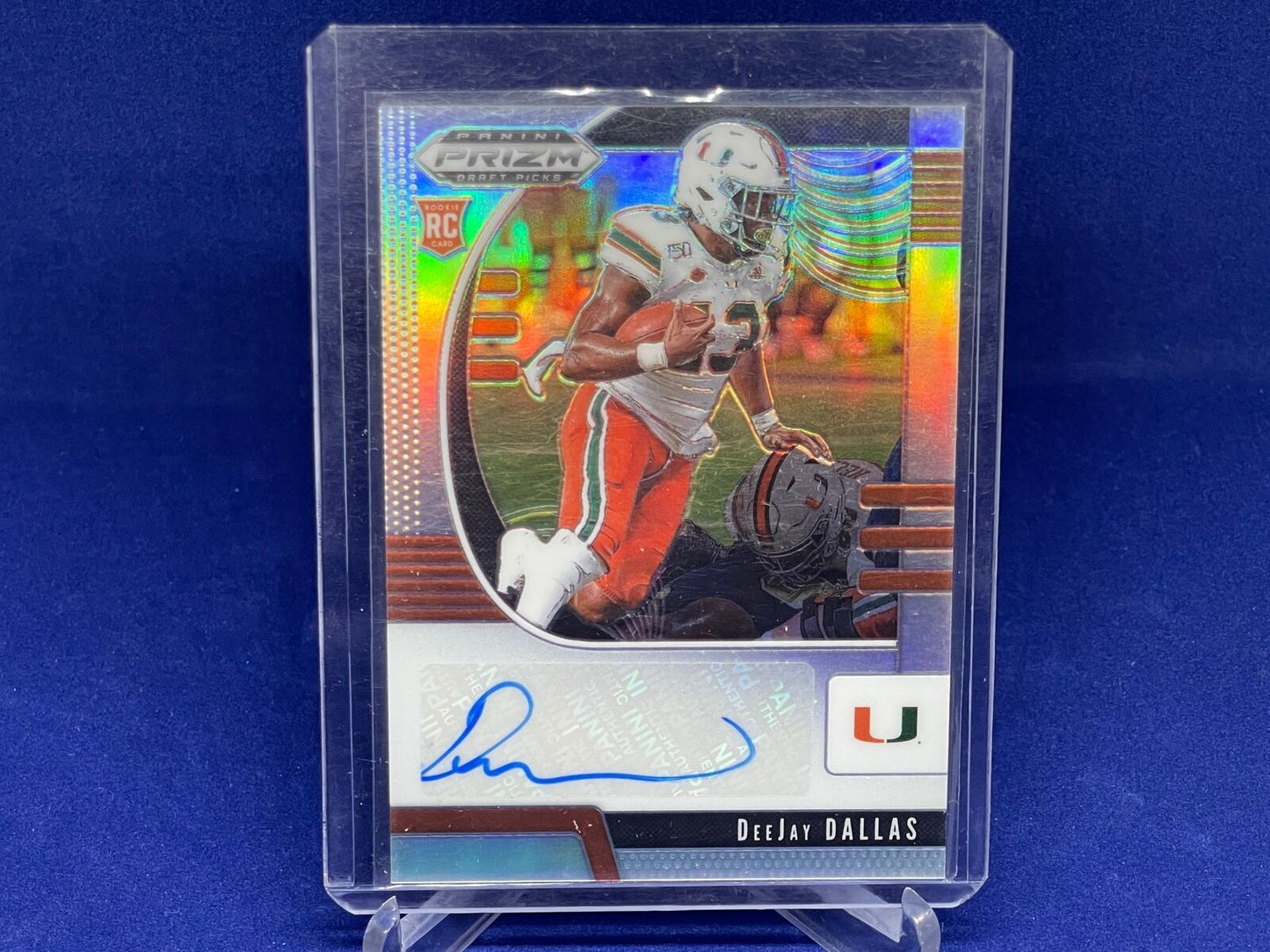 DEEJAY DALLAS 2020 PANINI PRIZM DRAFT PICKS SILVER PRIZM AUTO RC # 223