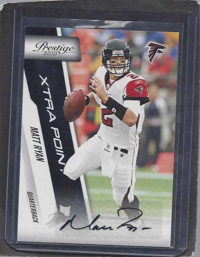 MATT RYAN 2010 PANINI PRESTIGE XTRA POINTS BLACK FALCONS AUTO #D 10/26