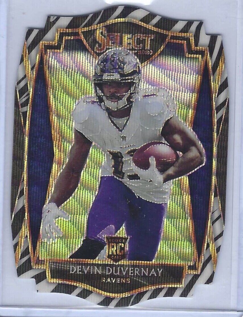 DEVIN DUVERNAY 2020 PANINI SELECT ZEBRA DIE CUT PREMIER LEVEL RC SSP #177