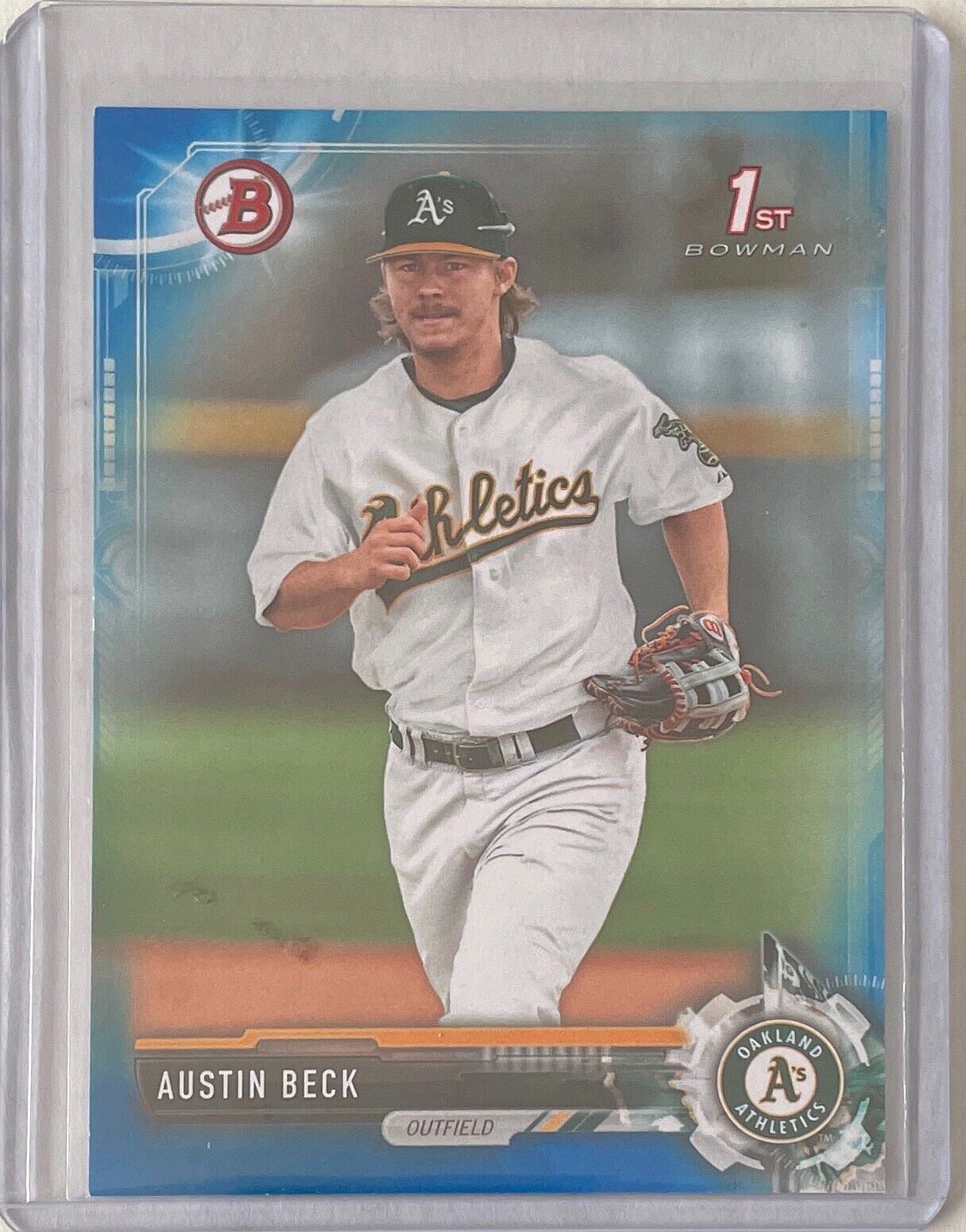 AUSTIN BECK 2017 BOWMAN PAPER 1ST PROSPECT BLUE #D 002/150