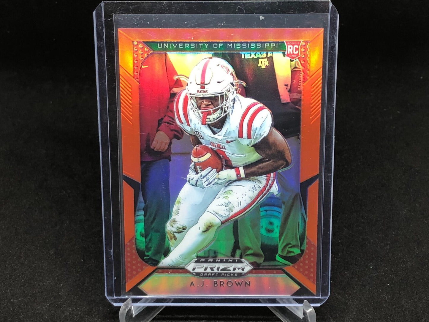 AJ BROWN 2019 PRIZM DRAFT PICKS ORANGE PRIZM RC # 105