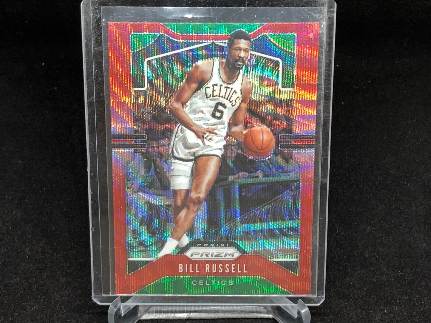 BILL RUSSELL 2019-20 PANINI PRIZM RED RUBY WAVE PRIZM # 21