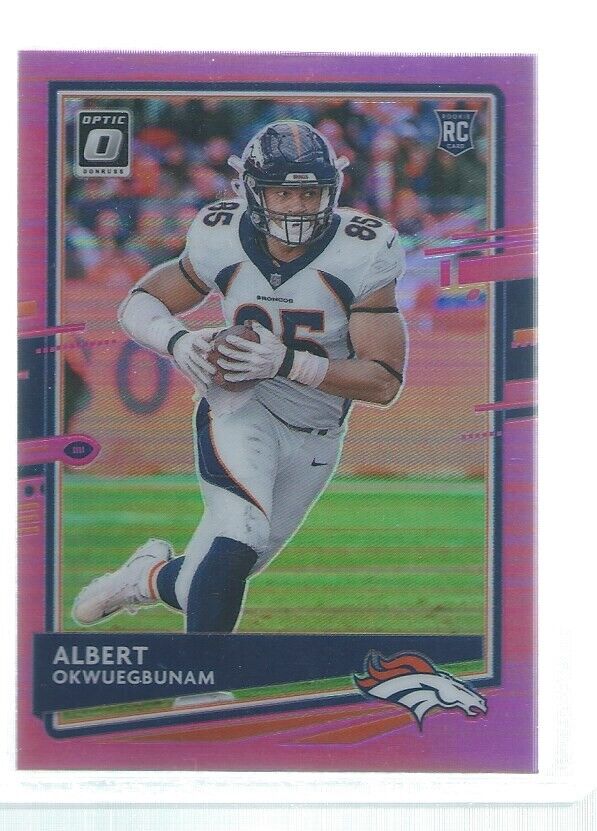 ALBERT OKWUEGBUNAM 2020 DONRUSS OPTIC HOLO PINK ROOKIE RC #124