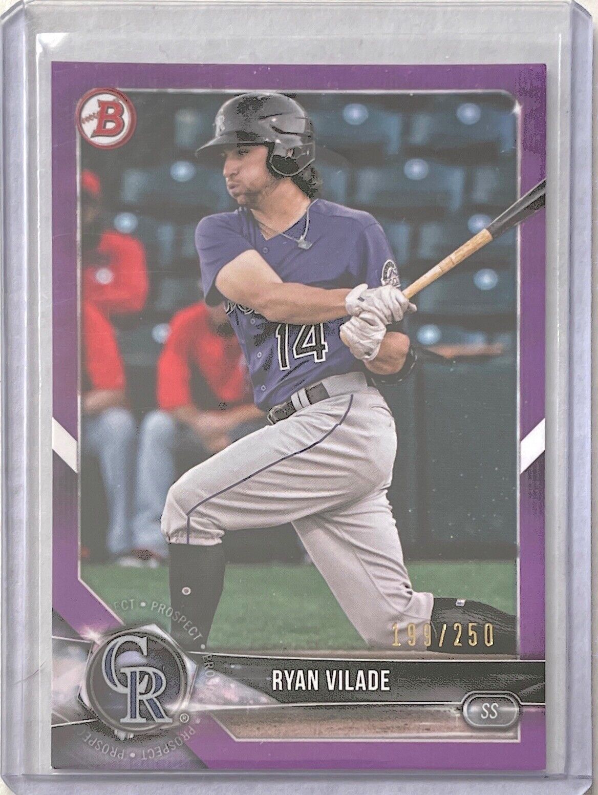 RYAN VILADE 2018 BOWMAN PAPER PROSPECT PURPLE #D 199/250