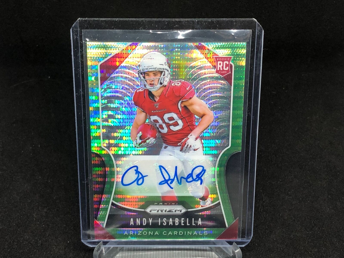ANDY ISABELLA 2019 PANINI PRIZM GREEN PULSAR PRIZM AUTO RC # 349