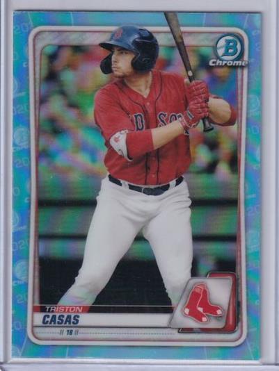 TRISTON CASAS 2020 BOWMAN CHROME PROSPECT SKY BLUE REFRACTOR BD-83
