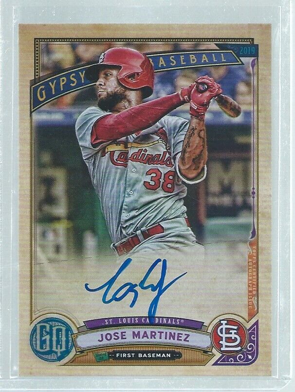 JOSE MARTINEZ 2019 TOPPS GYPSY QUEEN ON CARD AUTO