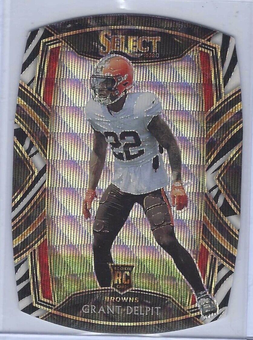 GRANT DELPIT 2020 PANINI SELECT ZEBRA DIE CUT CLUB LEVEL RC SSP #294