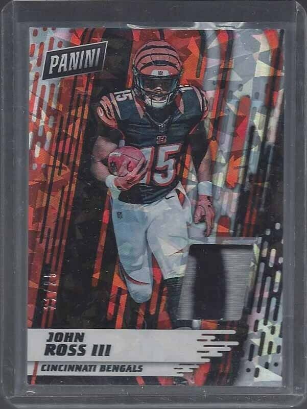 1/1 JOHN ROSS III 2017 PANINI DAY CRACKED ICE ROOKIE PATCH RC #D 11/25 JSY #11 !