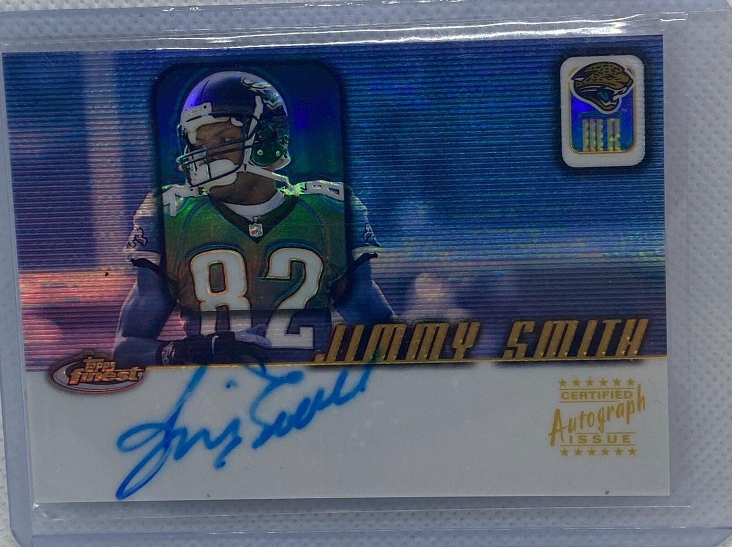 JIMMY SMITH 2001 TOPPS FINEST REFRACTOR ON CARD AUTO #FA-JS