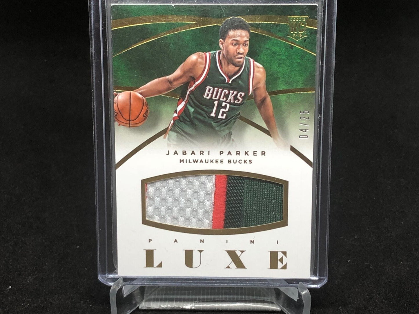 JABARI PARKER 2014-15 PANINI LUXE 3 CLR PATCH RC #D /25