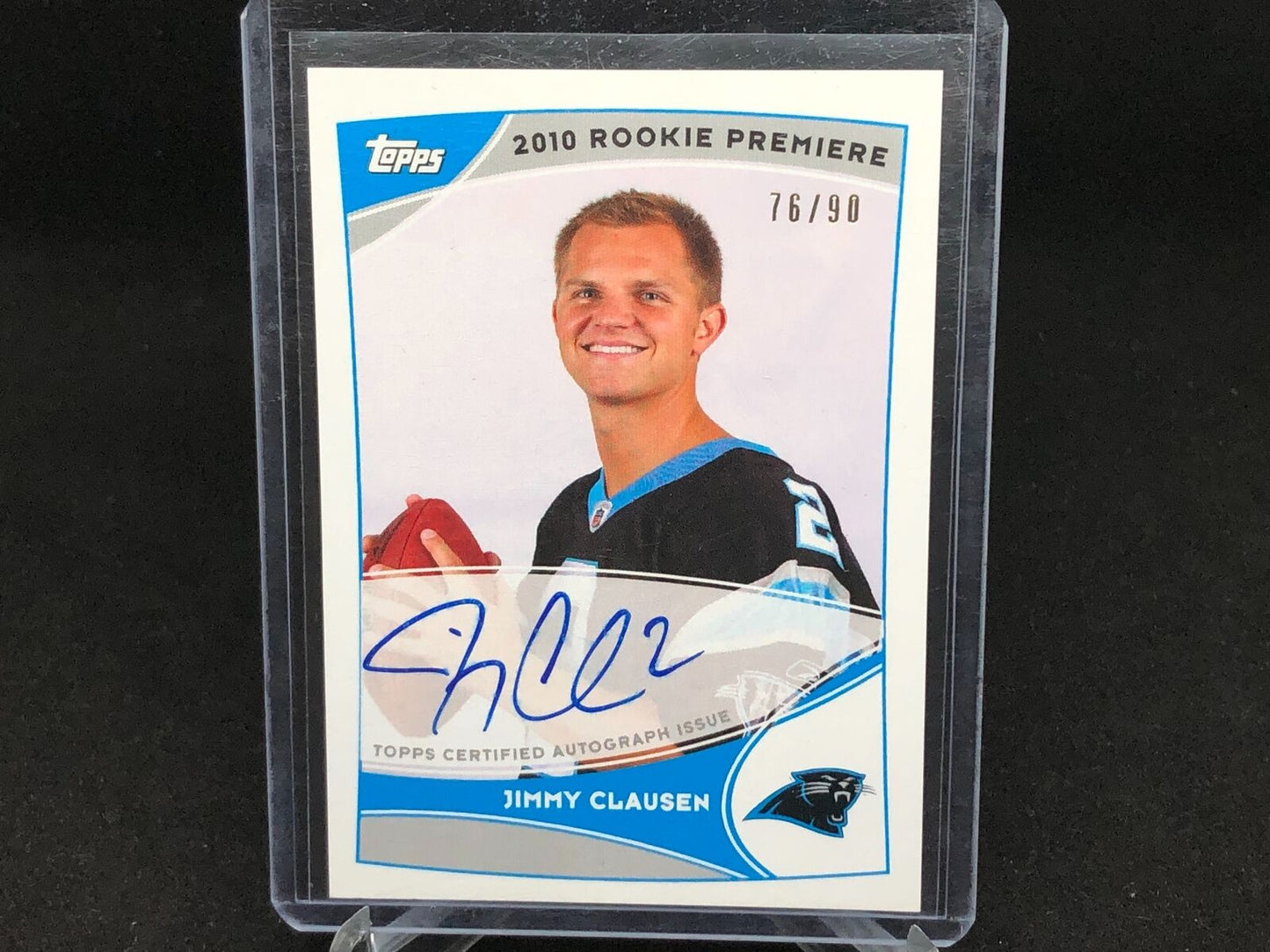 JIMMY CLAUSEN 2010 TOPPS ROOKIE PREMIERE ON CARD AUTO RC #D 76/90