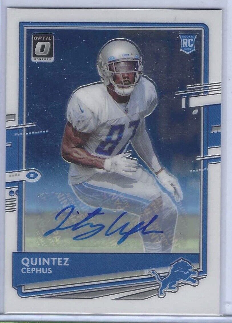 QUINTEZ CEPHUS 2020 DONRUSS OPTIC BASE AUTO RC #D /99