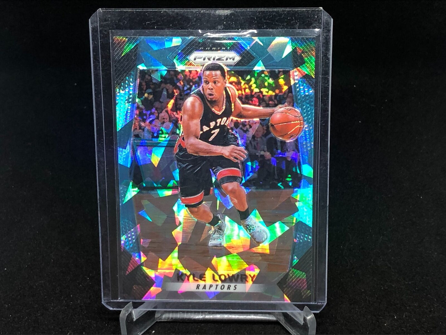 KYLE LOWRY 2017-18 PANINI PRIZM BLUE CRACKED ICE PRIZM #D 90/99
