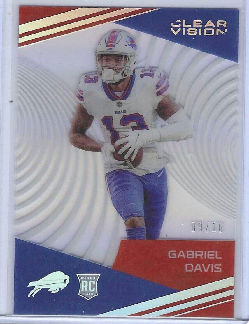 GABRIEL DAVIS 2020 PANINI CHRONICLES CLEAR VISION SILVER PRIZM RC #D /10