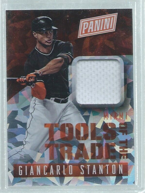 GIANCARLO STANTON 2015 THE NATIONAL TOOLS OF THE TRADE JERSEY CRACKED ICE #2