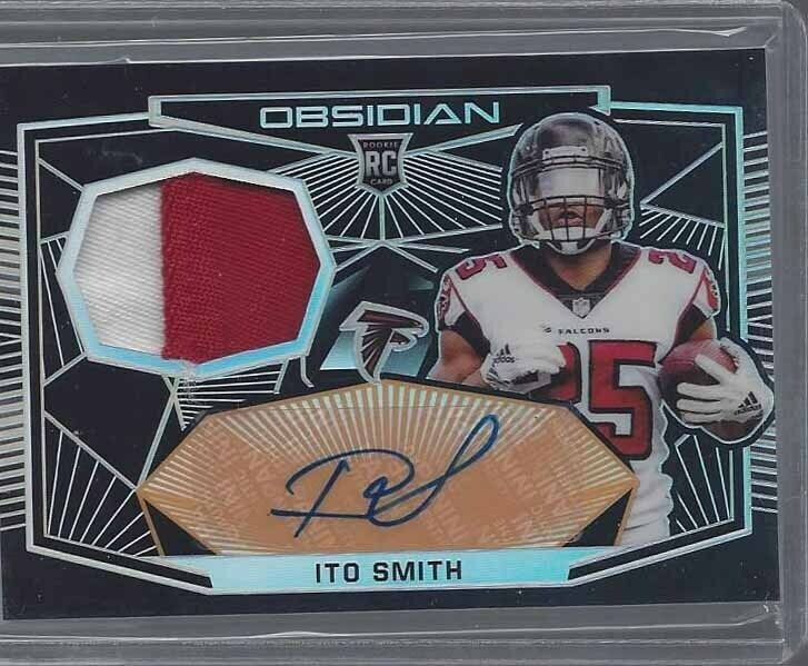 ITO SMITH 2018 OBSIDIAN RPA 2 COLOR ROOKIE PATCH AUTO RC #D 39/50