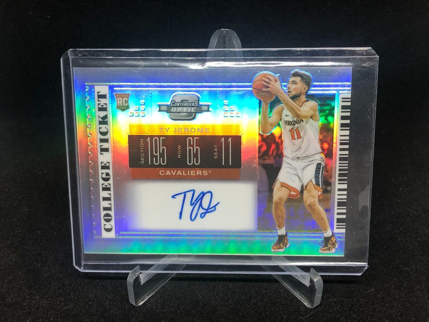 TY JEROME 2019-20 PANINI CONTENDERS DRAFT PICKS OPTIC HOLO AUTO RC # 79