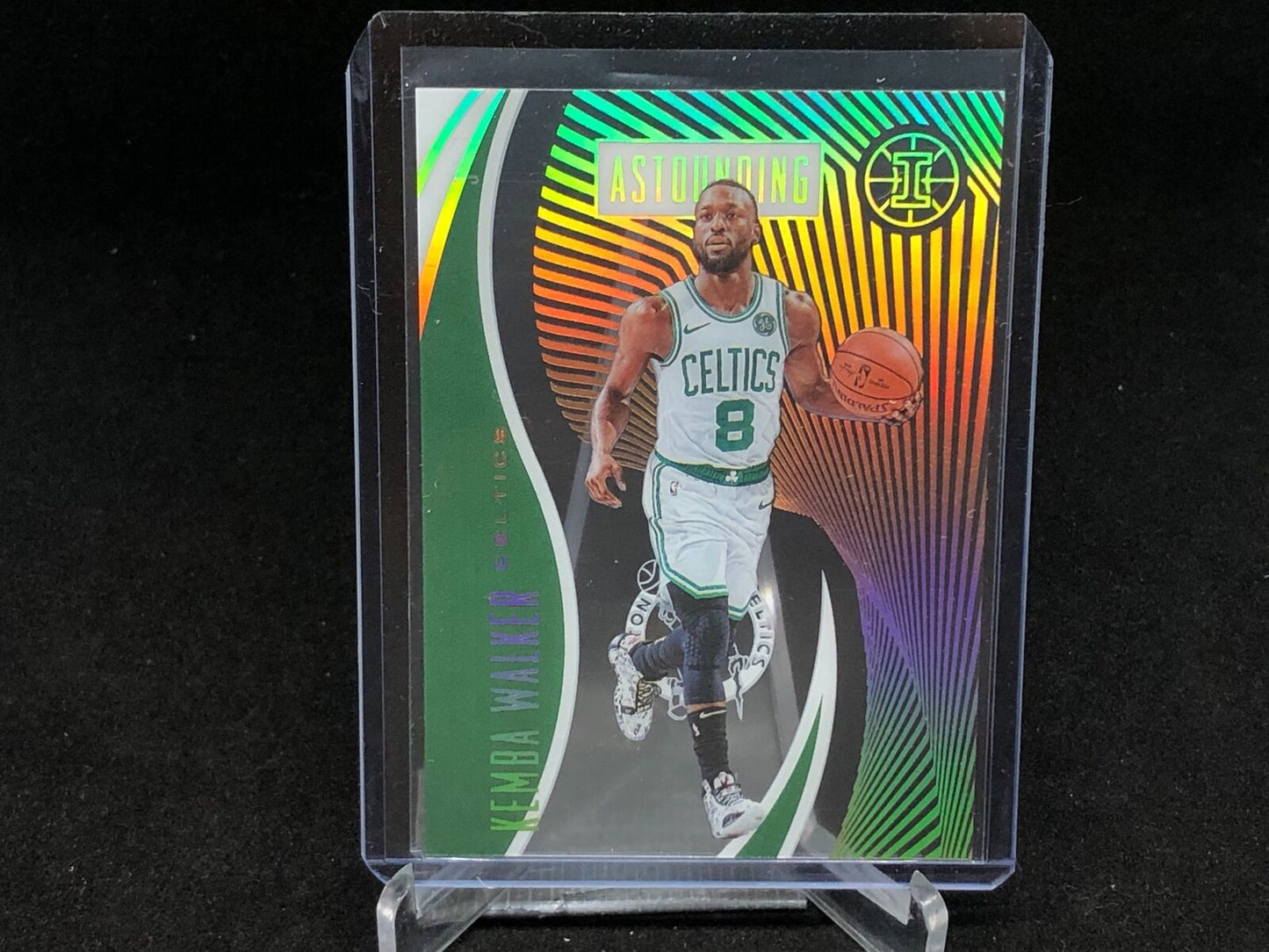 KEMBA WALKER 2019-20 PANINI ILLUSIONS GREEN ASTONISHING #D 2/5