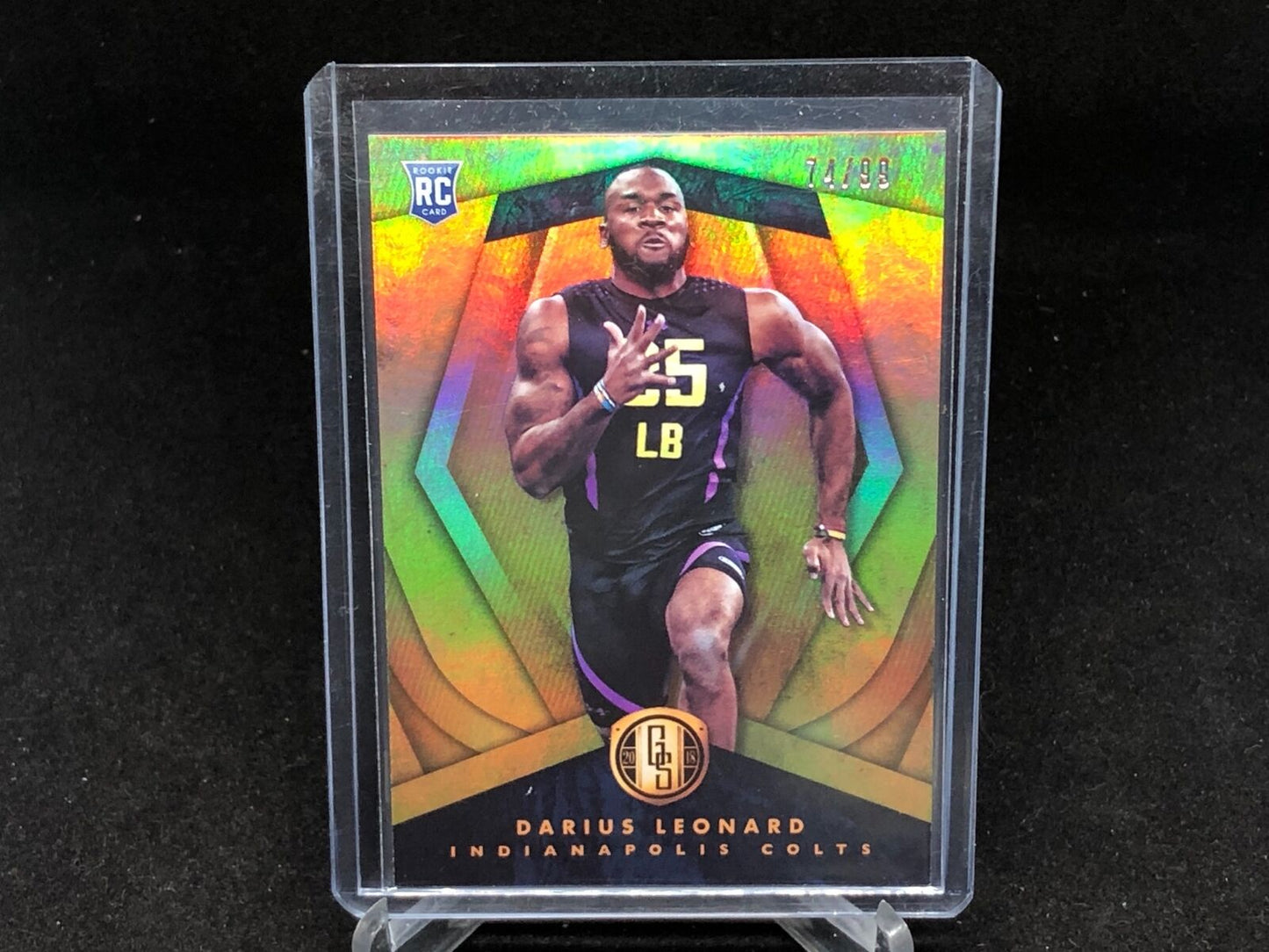 DARIUS LEONARD 2018 PANINI GOLD STANDARD RC #D 74/99