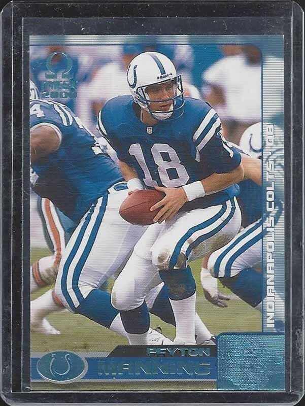 PEYTON MANNING 2000 OMEGA PLATINUM BLUE COLTS #D 22/51