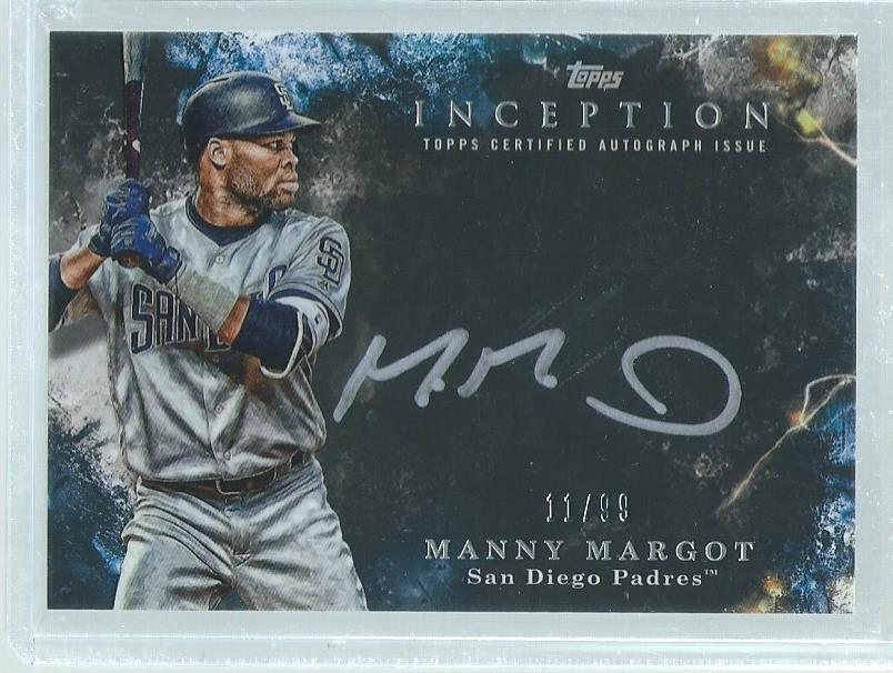 MANNY MARGOT 2018 TOPPS INCEPTION ON CARD AUTO