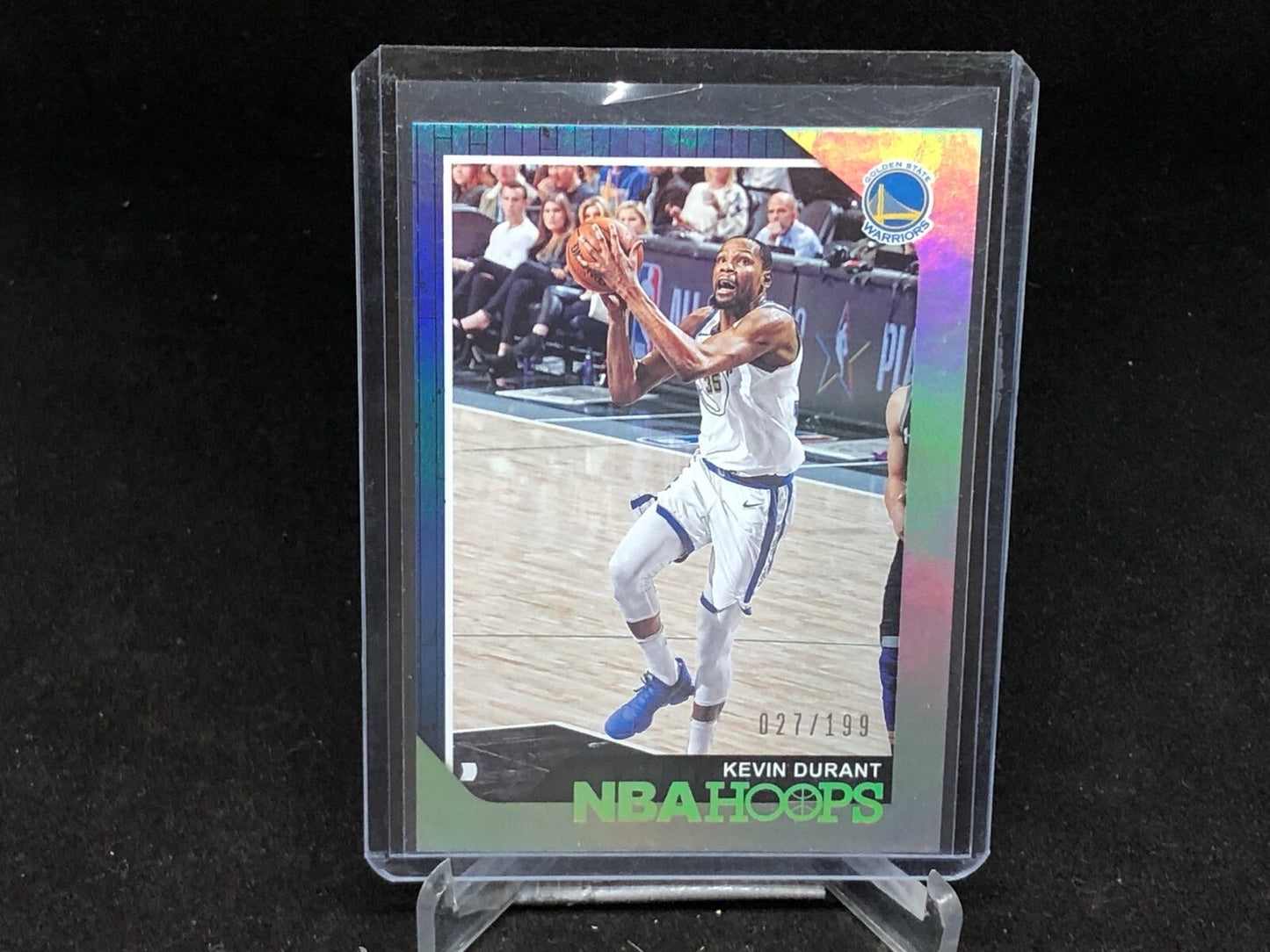 KEVIN DURANT 2018-19 PANINI HOOPS SILVER FOIL #D 27/199