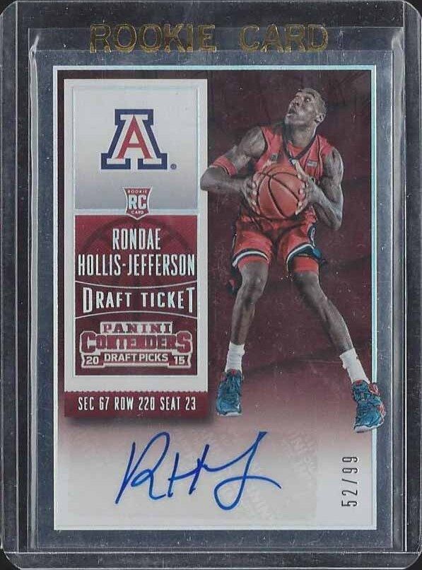 RONDAE HOLLIS JEFFERSON 2015 CONTENDERS DRAFT PICKS DRAFT TICKET AUTO RC #D /99