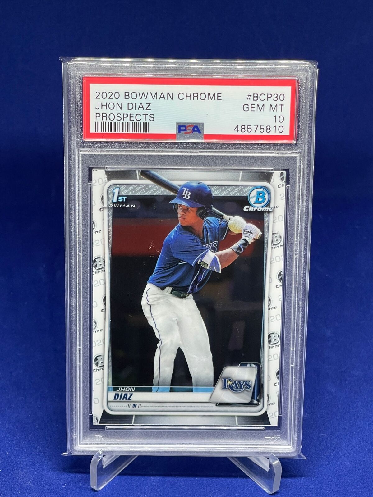 JHON DIAZ 2020 BOWMAN CHROME 1ST PROSPECTS PSA 10 GEM MINT