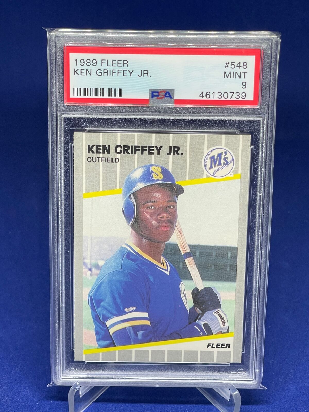 KEN GRIFFEY JR 1989 FLEER ROOKIE RC #548 PSA 9 MINT