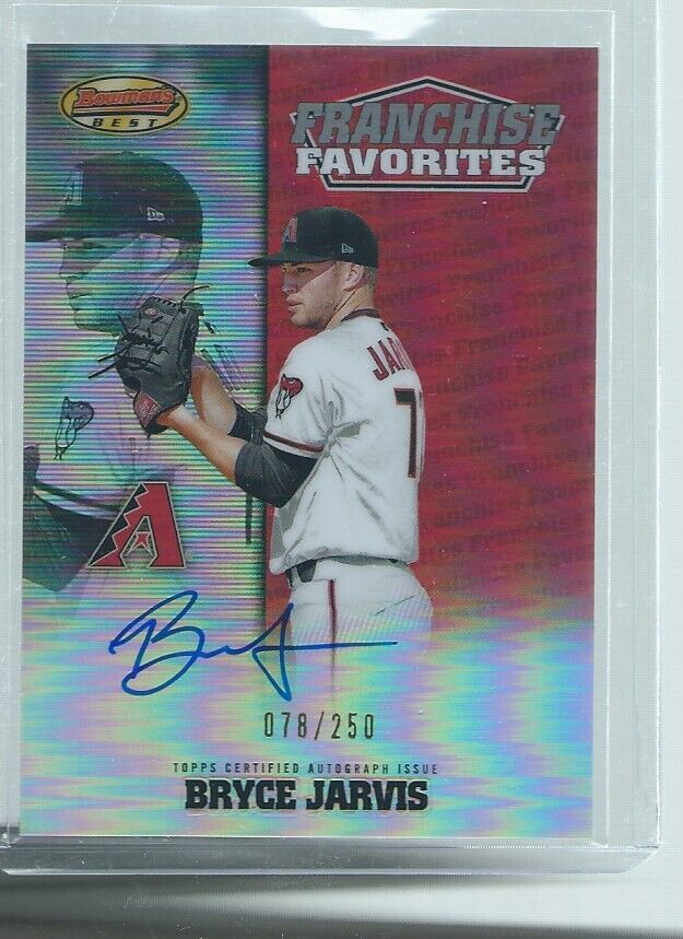 BRYCE JARVIS 2020 BOWMAN'S BEST FRANCHISE FAVORITES AUTO REFRACTOR #D 78/250
