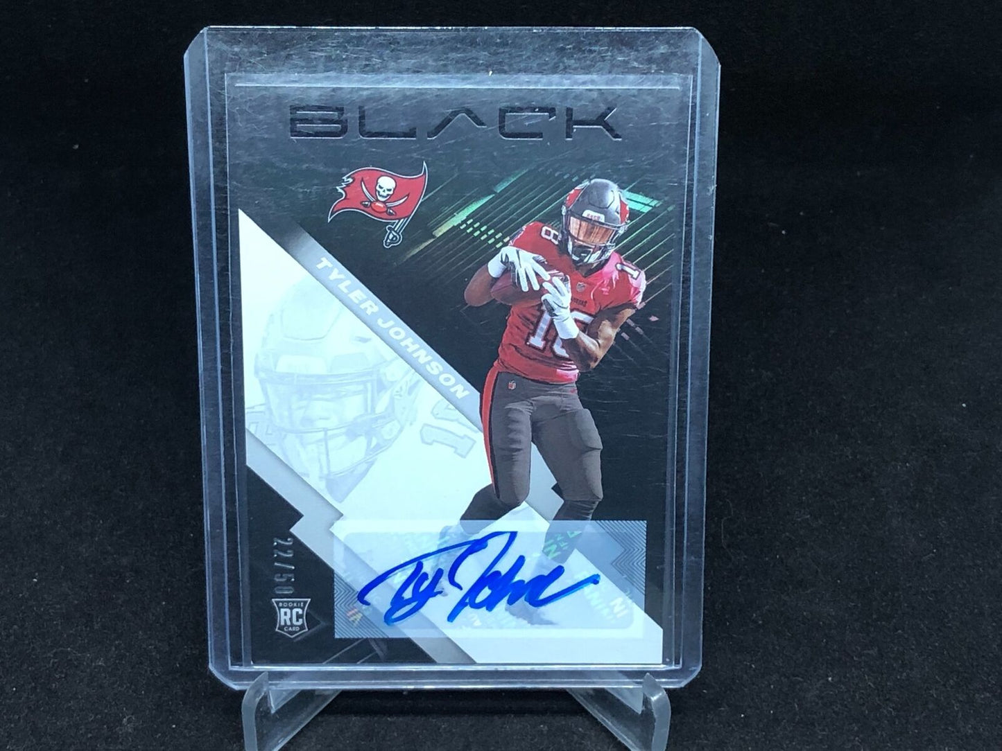TYLER JOHNSON 2020 PANINI BLACK SILVER AUTO RC #D 22/50
