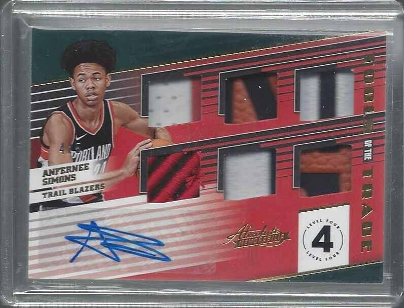 ANFERNEE SIMONS 2018-19 ABSOLUTE TOOLS OF THE TRADE 6 PIECE PATCH AUTO RC #D 4/5