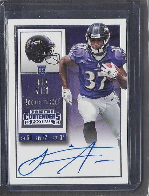 BUCK ALLEN 2015 PANINI CONTENDERS ROOKIE TICKET RAVENS AUTO RC #206