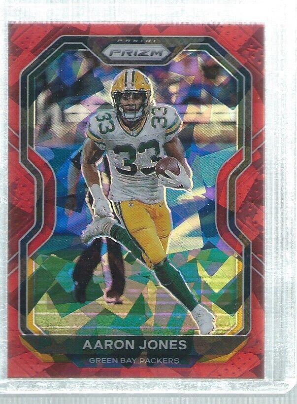 AARON JONES 2020 PANINI PRIZM RED ICE PRIZMS #207