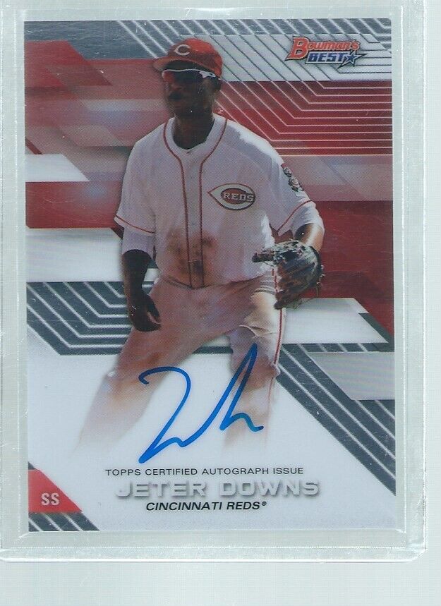 JETER DOWNS 2017 BOWMAN'S BEST ON CARD AUTO PROSPECT