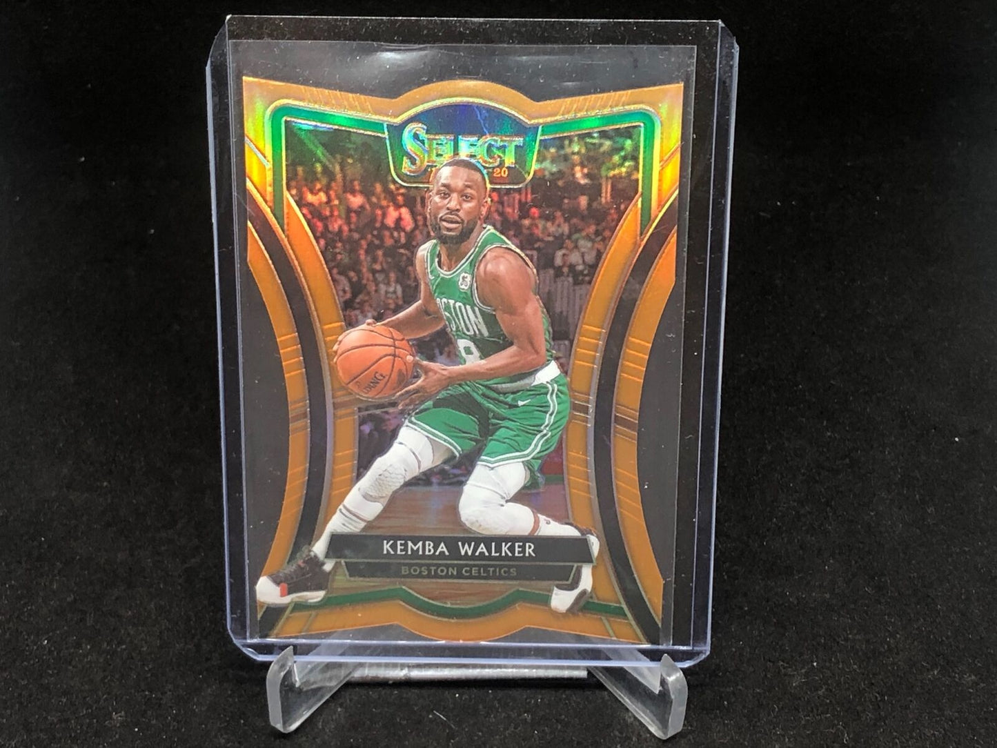 KEMBA WALKER 2019-20 PANINI SELECT PREMIER LEVEL DIE CUT ORANGE PRIZM #D /65