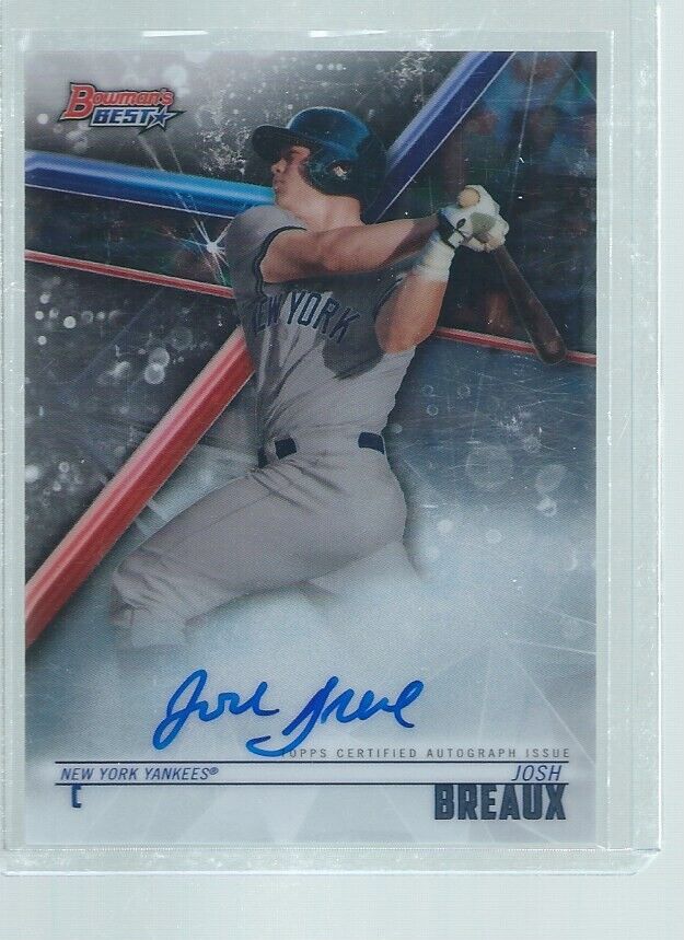 JOSH BREAUX 2018 BOWMAN'S BEST ON CARD AUTO PROSPECT