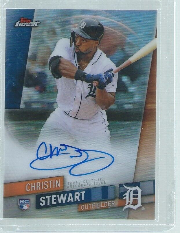 CHRISTIN STEWART 2019 TOPPS FINEST ON CARD AUTO REFRACTOR ROOKIE RC