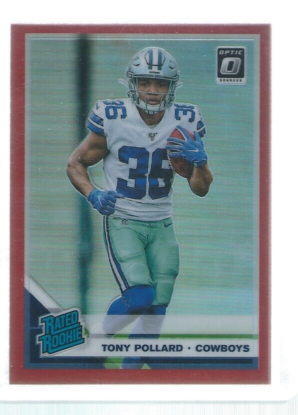 TONY POLLARD 2019 DONRUSS OPTIC HOLO RATED ROOKIE RED RC #D 79/99