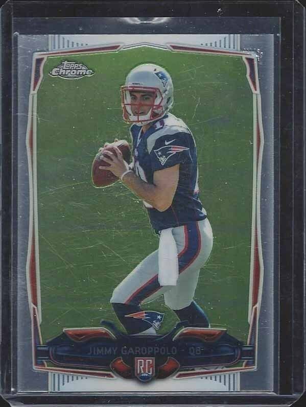 JIMMY GAROPPOLO 2014 TOPPS CHROME PATRIOTS 49ERS TRUE ROOKIE RC #150