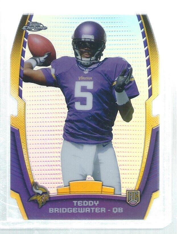 TEDDY BRIDGEWATER 2014 TOPPS CHROME DIE CUT REFRACTOR ROOKIE RC