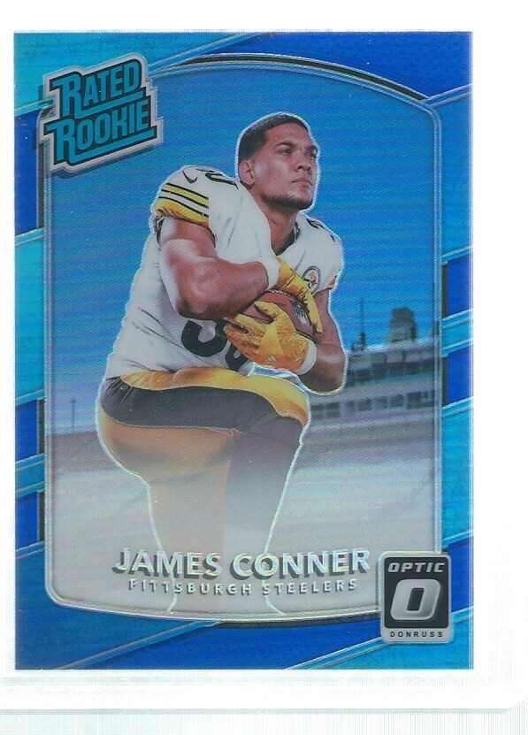 JAMES CONNER 2017 DONRUSS OPTIC HOLO RATED ROOKIE BLUE RC #D 10/149