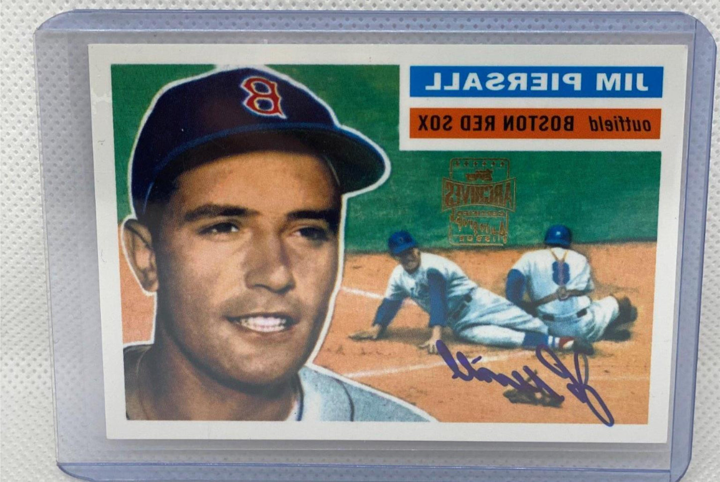 JIM PIERSAL 2001 TOPPS ARCHIVES ON CARD AUTO #143