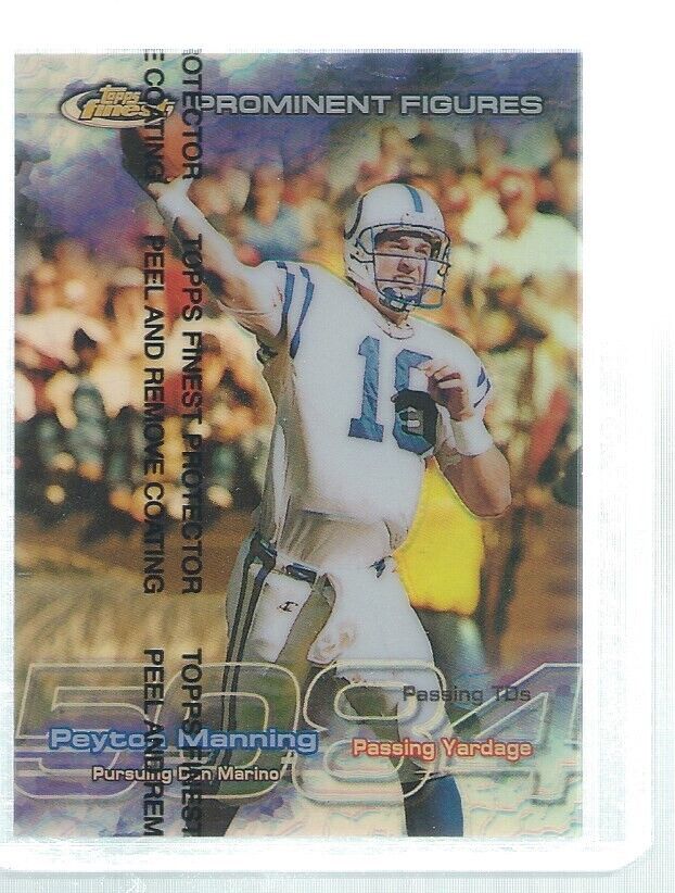 PEYTON MANNING 1999 TOPPS FINEST PROMINENT FIGURES REFRACTOR #D 4310/5084