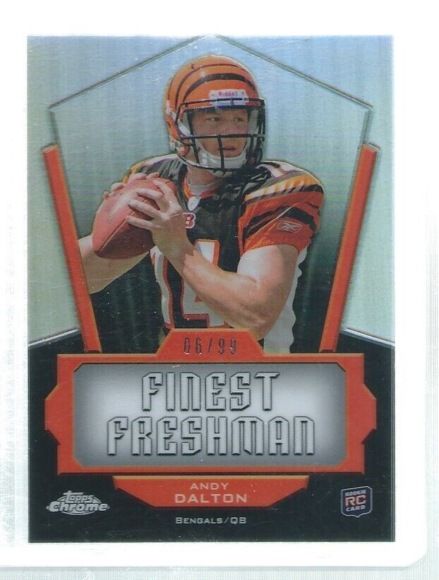 ANDY DALTON 2011 TOPPS CHROME FINEST FRESHMAN REFRACTOR RC #D 6/99