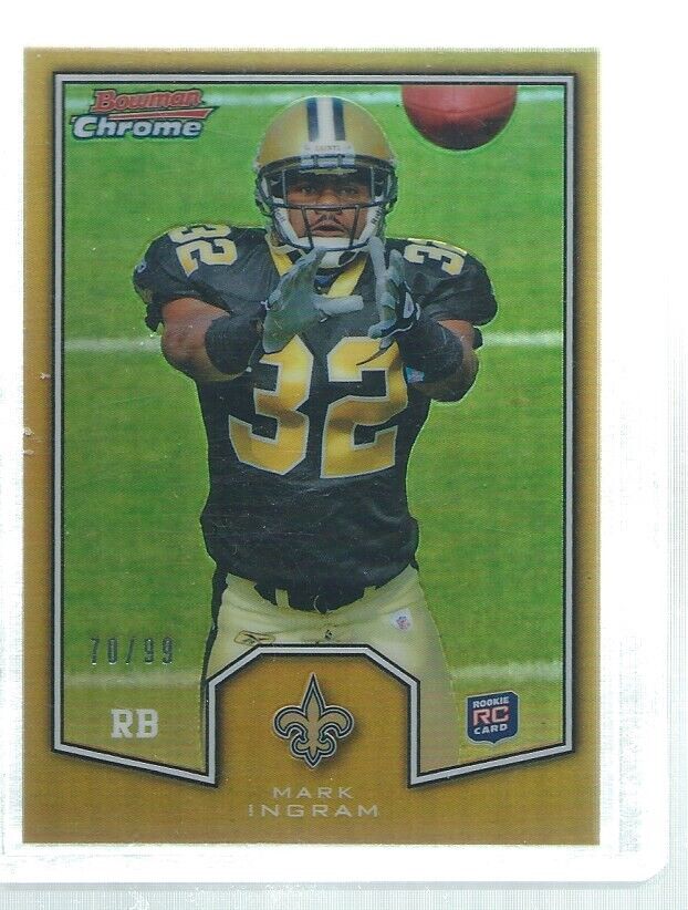 MARK INGRAM 2011 TOPPS BOWMAN CHROME REFRACTOR ROOKIE RC #D 70/99