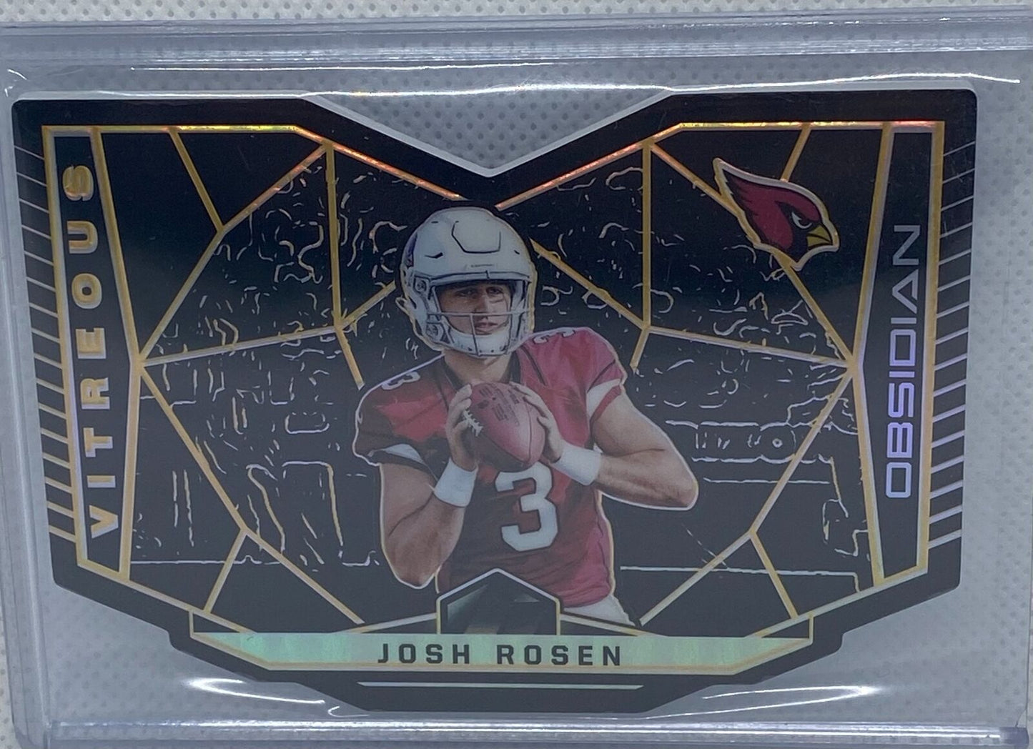 JOSH ROSEN 2018 PANINI OBSIDIAN VITREOUS ELECTRIC ETCH DIE CUT RC #D /50