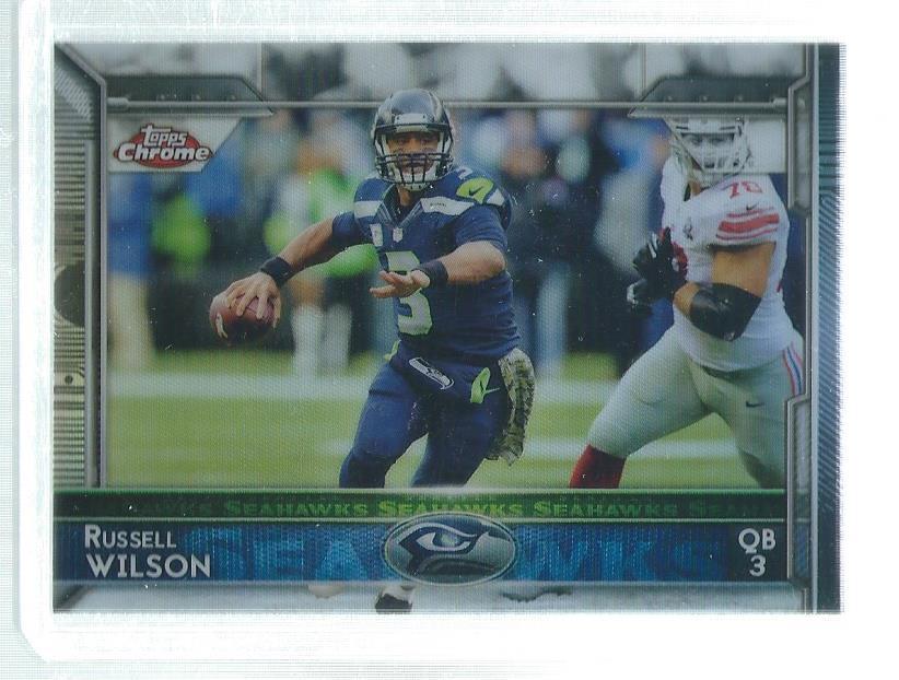 RUSSELL WILSON 2015 TOPPS CHROME REFRACTOR #15